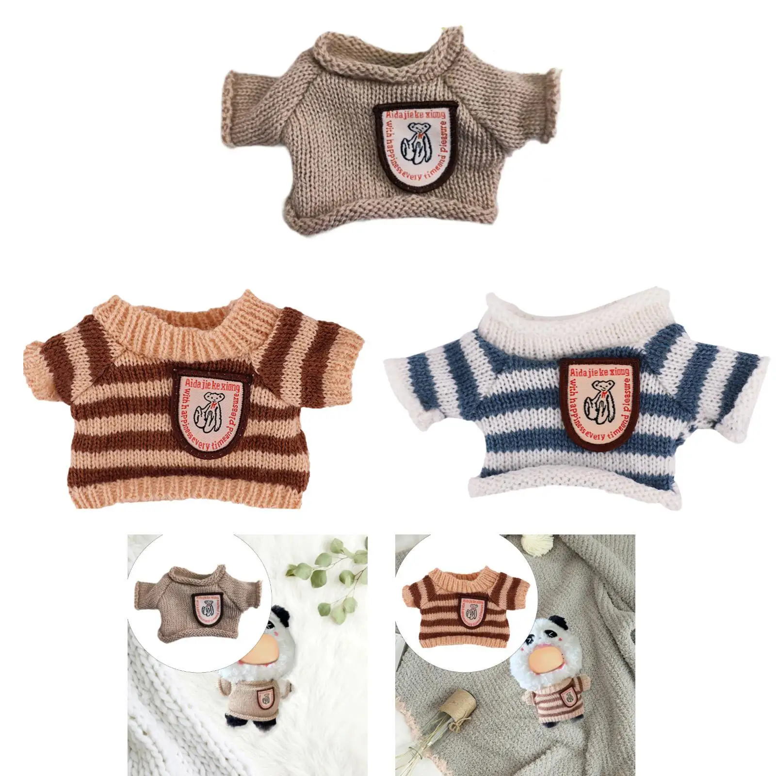 Cute Girl Doll Sweater Removable Mini Outfit Soft Fabric Clothes for 7 Inch Dolls Educational Toy
Cute Girl Doll Sweater Removable Mini Outfit Soft Fabric Clothes for 7 Inch Dolls Educational Toy
