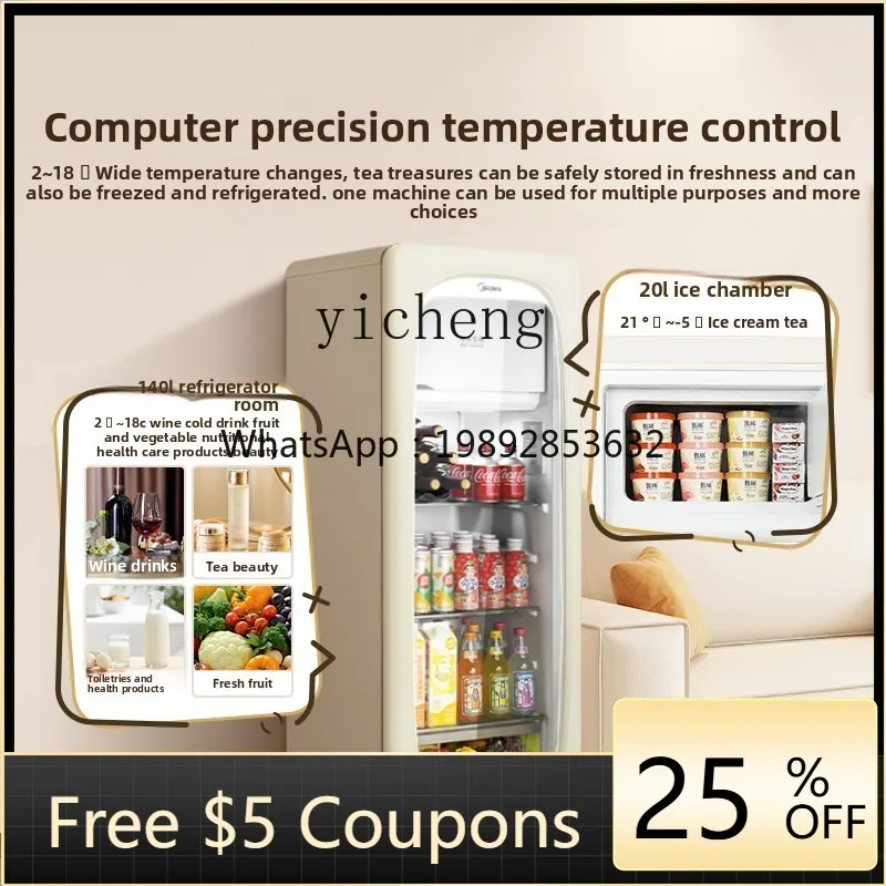 XL 160L Ice Bar Household Small Refrigerated Fresh-keeping Cabinet Living Room Transparent Glass Frozen Beverage Refrigerator
XL 160L Ice Bar Household Small Refrigerated Fresh-keeping Cabinet Living Room Transparent Glass Frozen Beverage Refrigerator