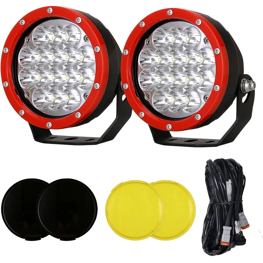5 Inch 2 Pack 160W Amber Super Bright Off-Road Lights, 18,800LM Waterproof LED Work Lights, 12V/24V for Trucks, SUVs, ATVs, UTVs
5 Inch 2 Pack 160W Amber Super Bright Off-Road Lights, 18,800LM Waterproof LED Work Lights, 12V/24V for Trucks, SUVs, ATVs, UTVs