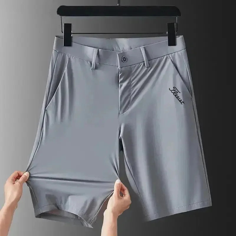 Summer Ice Silk Golf Shorts Men Golf Wear 2025 New Fashion Business Middle Pants Elasticity Five Split Pants Men's Golf Clothing
Summer Ice Silk Golf Shorts Men Golf Wear 2025 New Fashion Business Middle Pants Elasticity Five Split Pants Men's Golf Clothing