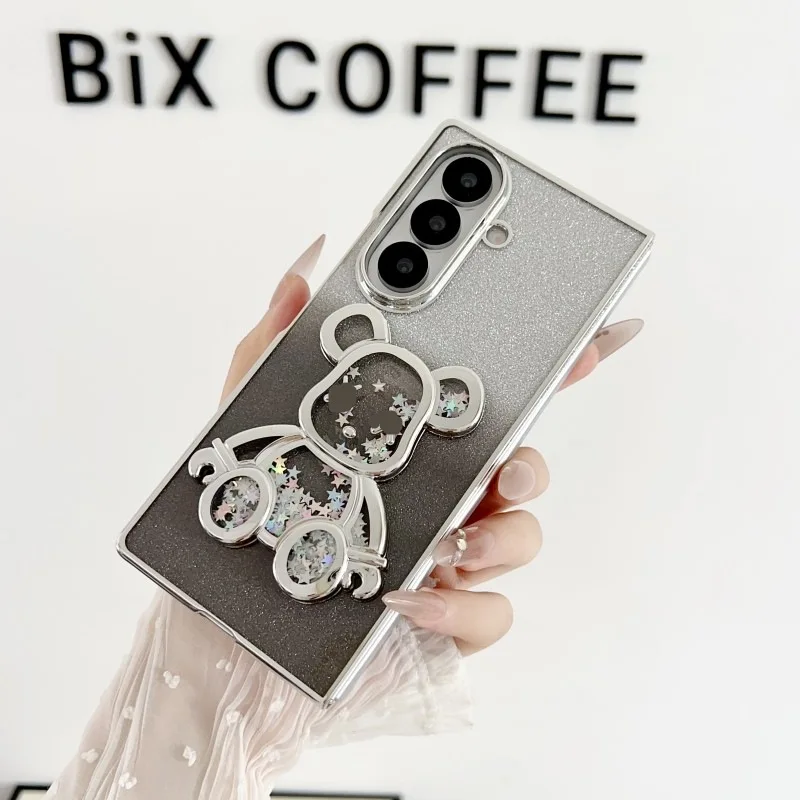 Bear Clear Flip Case For Samsung Galaxy Z Fold 7 Fold7 Zfold7 Gradient Folding Luxury Plating Plastic Shockproof Phone Cover
Bear Clear Flip Case For Samsung Galaxy Z Fold 7 Fold7 Zfold7 Gradient Folding Luxury Plating Plastic Shockproof Phone Cover