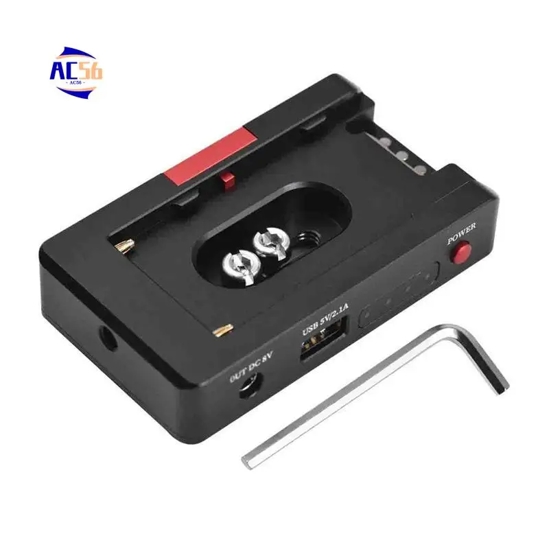 AC56-NP-F Battery Charger Metal Battery Adapter Plate USB DC12V DC8V DC Outputs 1/4In For NP-F970/F950/F930/F770F750/F570
AC56-NP-F Battery Charger Metal Battery Adapter Plate USB DC12V DC8V DC Outputs 1/4In For NP-F970/F950/F930/F770F750/F570