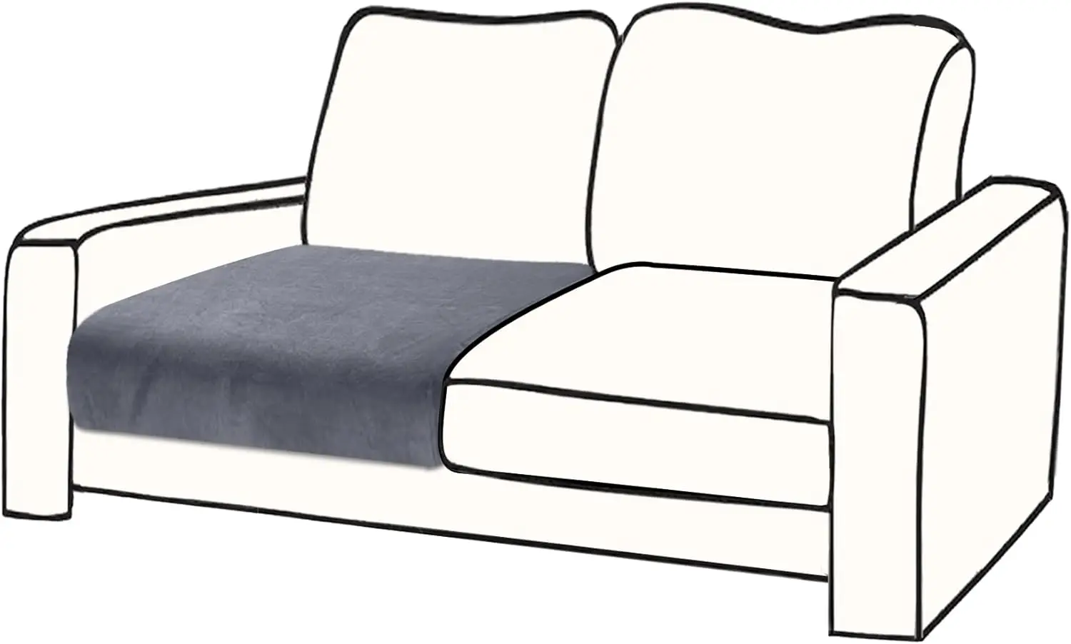 Cushion Cover Velvet 1 Piece Seat Cushion Cover Stretch Armchair Cover Separate Sectional Sofa Slipcovers Furniture Protector (1
Cushion Cover Velvet 1 Piece Seat Cushion Cover Stretch Armchair Cover Separate Sectional Sofa Slipcovers Furniture Protector (1