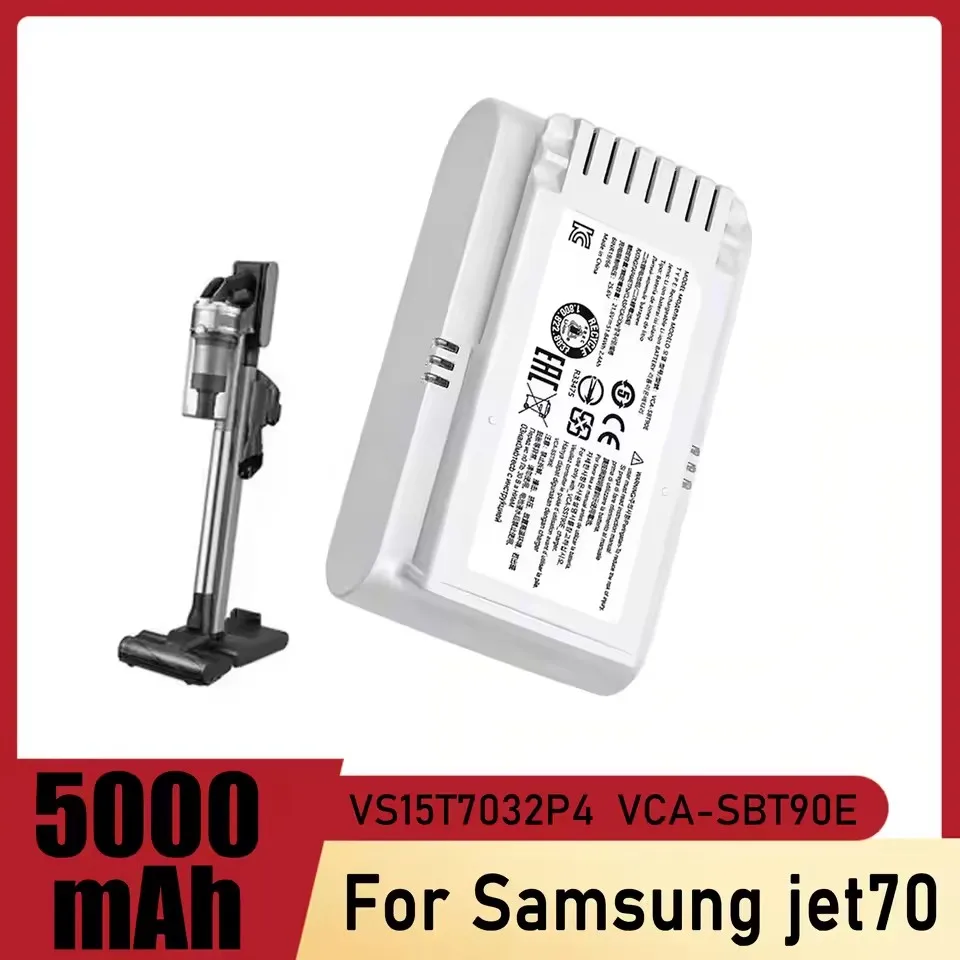 2026 New Battery 21.6V 5000mAh for samsung jet 70 VS15T7032P4 VCA-SBT90E Vacuum Cleaner Batteries
2026 New Battery 21.6V 5000mAh for samsung jet 70 VS15T7032P4 VCA-SBT90E Vacuum Cleaner Batteries