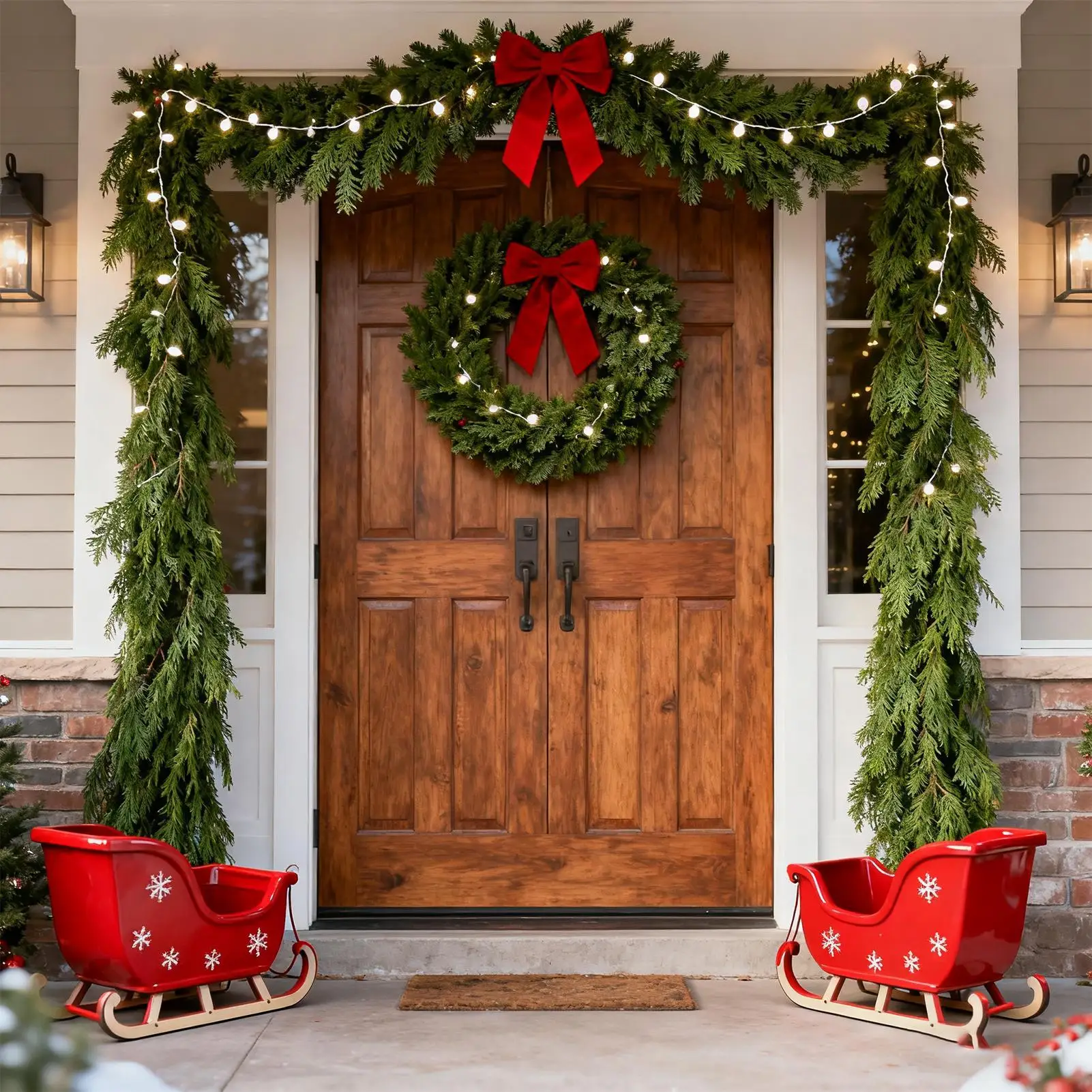 Рождественская гирлянда для улицы, 6,5 футов, искусственный реалистичный домашний декор, рождественские украшения, гирлянда для внутреннего стола, окна, патио
Рождественская гирлянда для улицы, 6,5 футов, искусственный реалистичный домашний декор, рождественские украшения, гирлянда для внутреннего стола, окна, патио