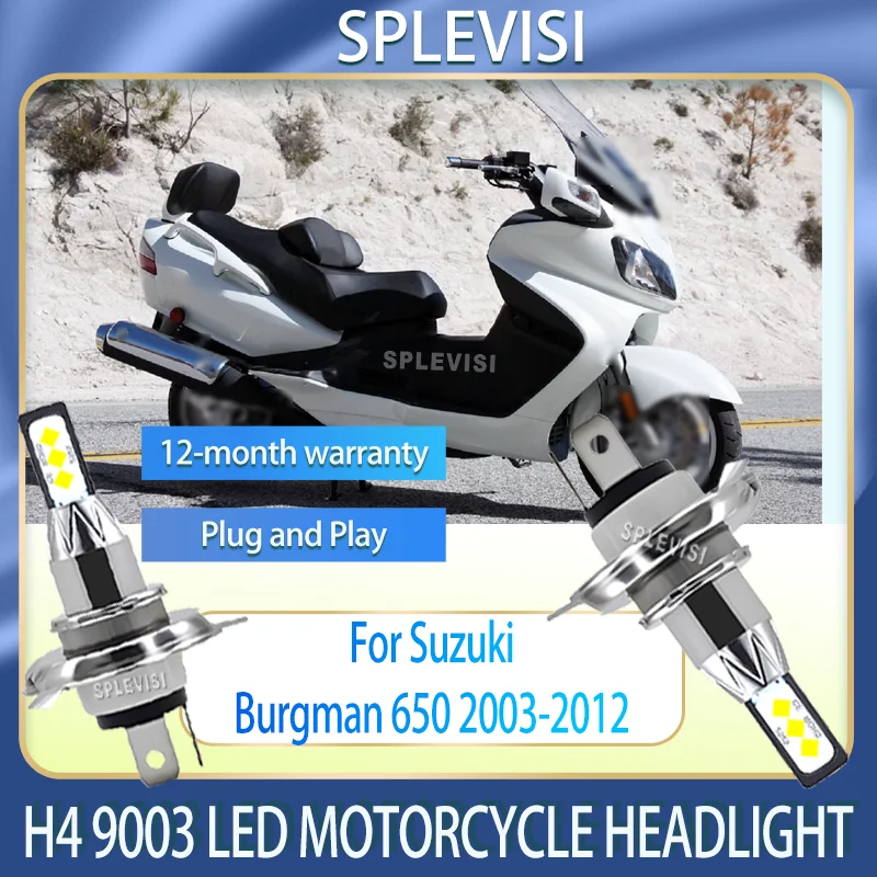 High Night Vision H4 LED Headlight P43T 472 Waterproof For Suzuki Burgman 650 2003 2004 2005 2006 2007 2008 2009 2010 2011 2012
High Night Vision H4 LED Headlight P43T 472 Waterproof For Suzuki Burgman 650 2003 2004 2005 2006 2007 2008 2009 2010 2011 2012