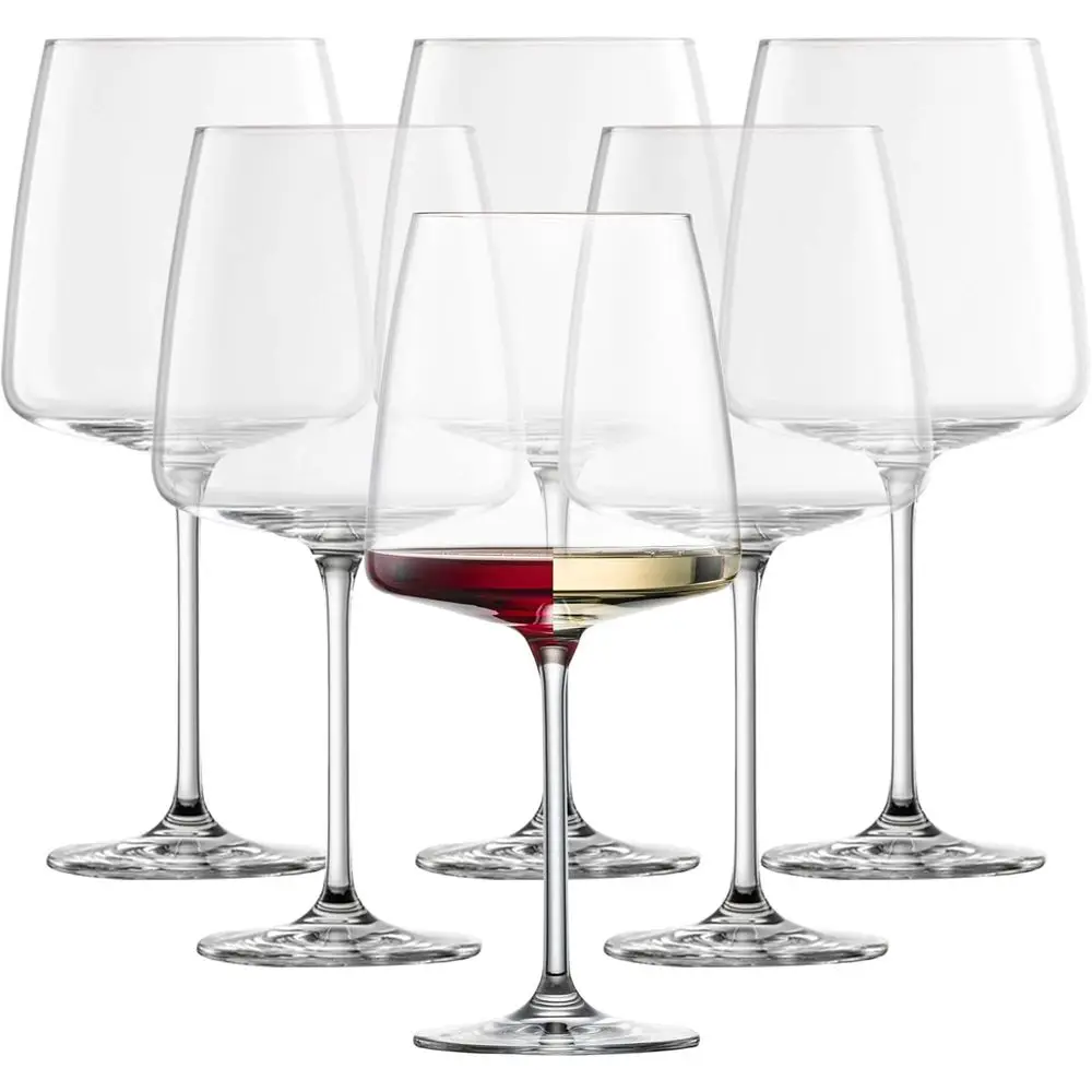 Sensa Bury Red Wine Glass (Set o 6), Wine Glasses or Red and White Wine, Dishwasher-Sae Tritan Crystal Glasses, Made in Germany
Sensa Bury Red Wine Glass (Set o 6), Wine Glasses or Red and White Wine, Dishwasher-Sae Tritan Crystal Glasses, Made in Germany