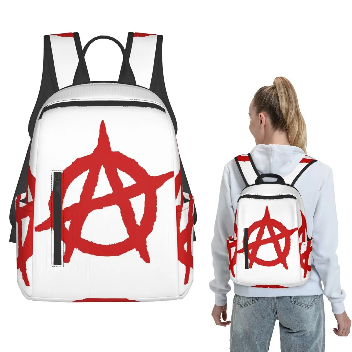 Anarchy A Backpack Daypack Kids BookBag School Bag Shoulder Bags for Men Women
Anarchy A Backpack Daypack Kids BookBag School Bag Shoulder Bags for Men Women