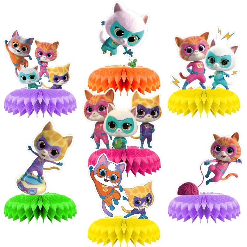 7pcs Creative Cartoon Superkitties Honeycomb Ball Birthday Party Decoration Super Kitties Decorations Party Supplies Table Gifts
7pcs Creative Cartoon Superkitties Honeycomb Ball Birthday Party Decoration Super Kitties Decorations Party Supplies Table Gifts