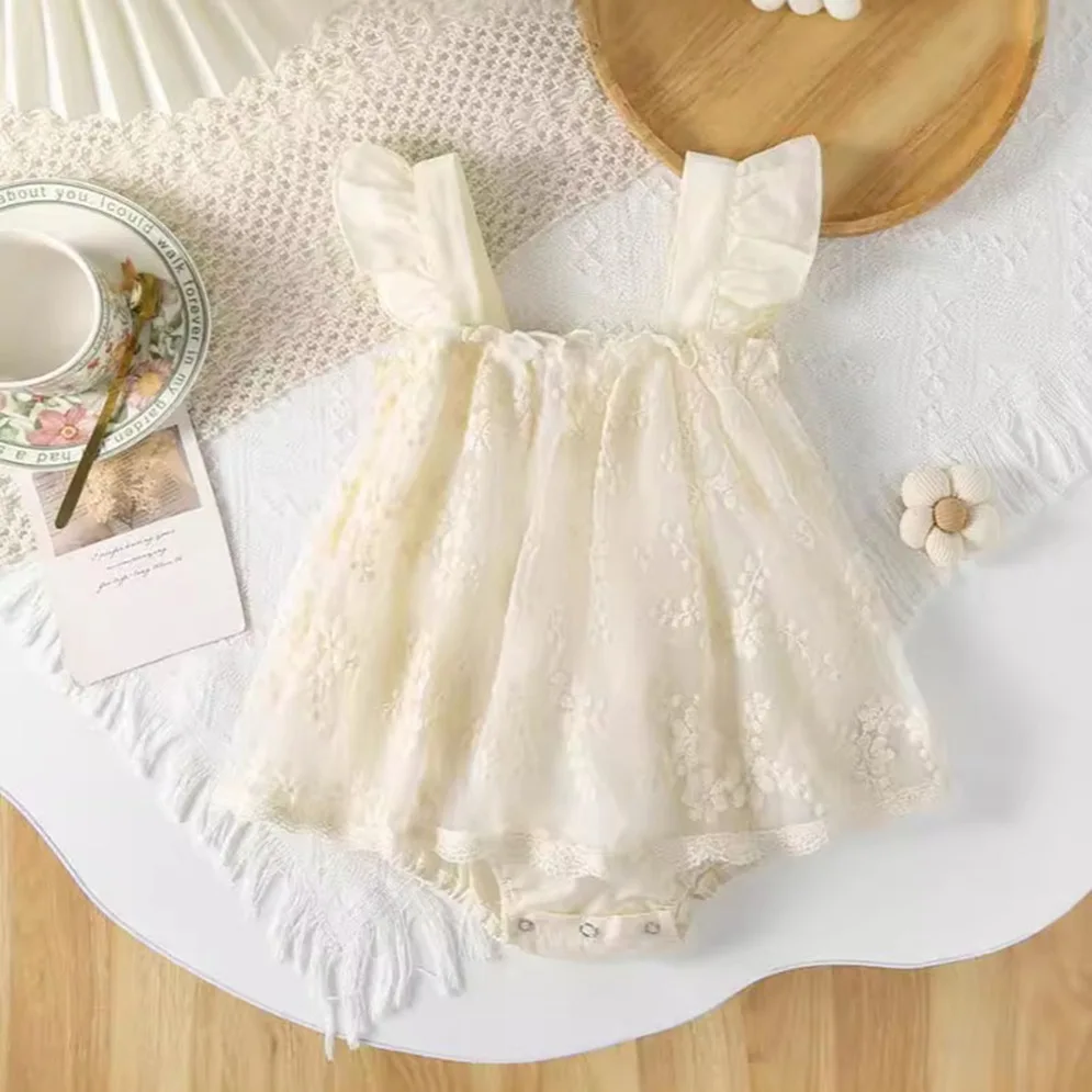 Birthday Pageant Elegant Girl Newborn Jumpsuit Clothes Summer Baby Girl Bodysuit Mesh Lace Infant 3-24 Month Soild First Baptis
Birthday Pageant Elegant Girl Newborn Jumpsuit Clothes Summer Baby Girl Bodysuit Mesh Lace Infant 3-24 Month Soild First Baptis