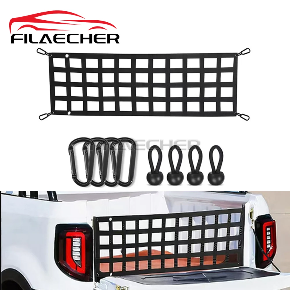 Car Trunk Organizer Heavy Duty Tailgate Net for Pickup Truck Bed, Easy-to-Use Fit for Trucks from Chevy, Ford, GMC, Dodge Ram
Car Trunk Organizer Heavy Duty Tailgate Net for Pickup Truck Bed, Easy-to-Use Fit for Trucks from Chevy, Ford, GMC, Dodge Ram