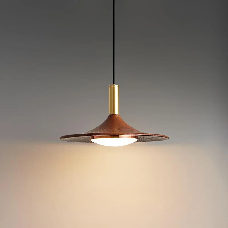 Nordic simple walnut three-head creative homestay dining table bar bedroom bedside chandelier
Nordic simple walnut three-head creative homestay dining table bar bedroom bedside chandelier