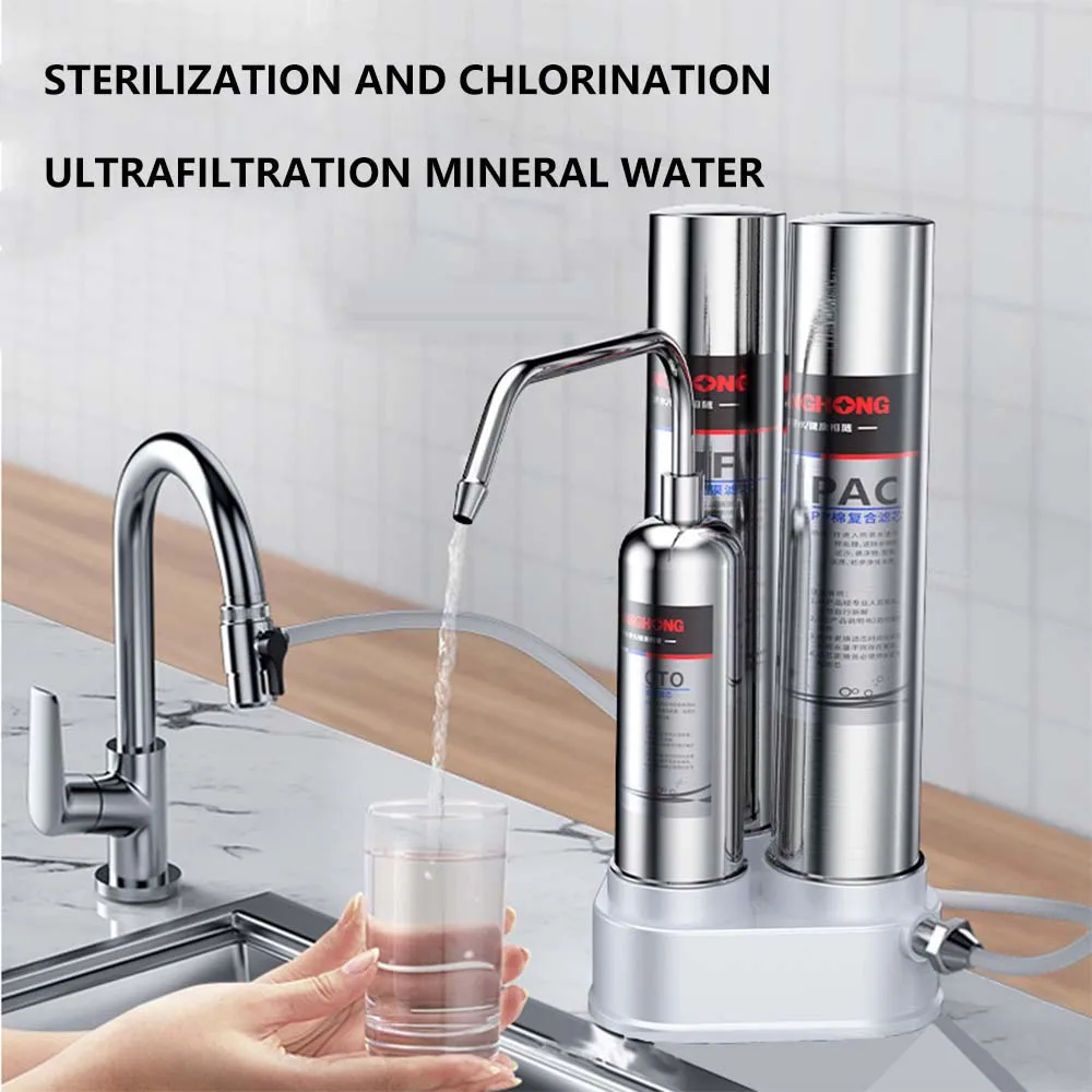 Ultrafiltration Water Purifier Kitchen Table Water Filter 304 Stainless Steel Direct Drinking
Ultrafiltration Water Purifier Kitchen Table Water Filter 304 Stainless Steel Direct Drinking