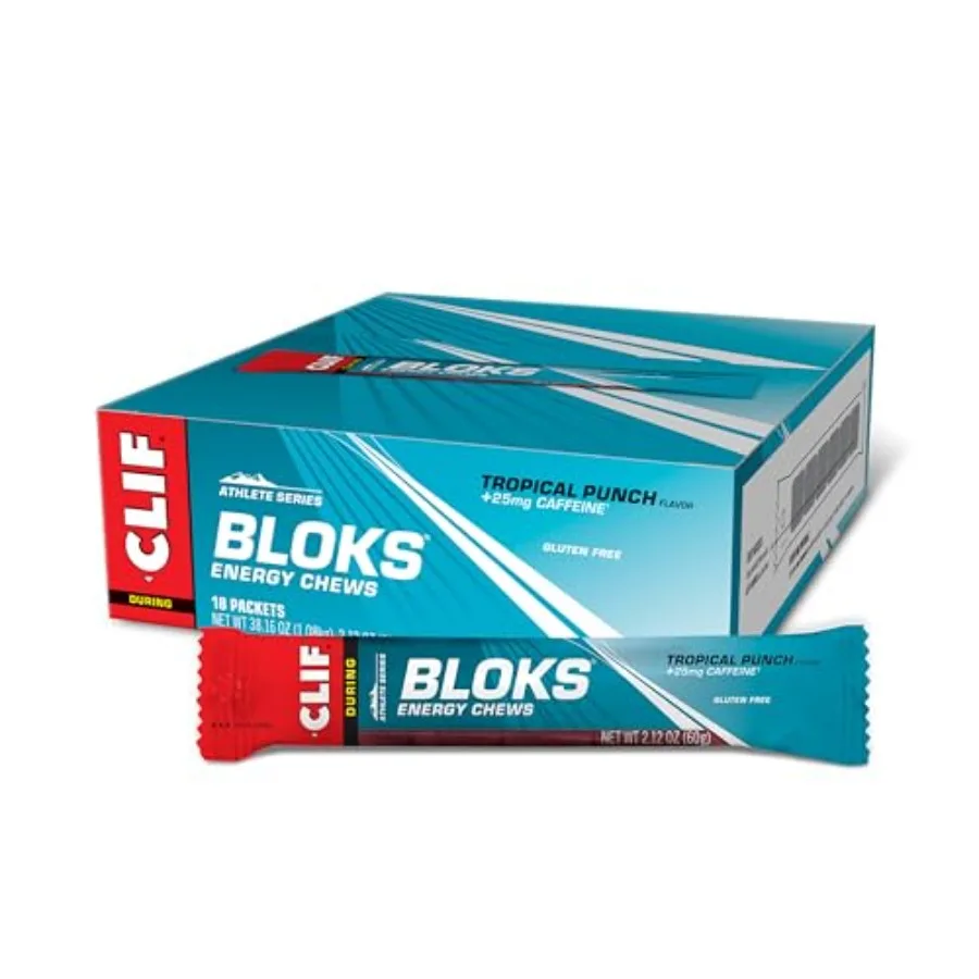 CLIF BLOKS - Энергетические таблетки со вкусом тропического пунша и кофеином - Без ГМО - На растительной основе - Быстрый источник энергии для велоспорта и бега - Qui
CLIF BLOKS - Энергетические таблетки со вкусом тропического пунша и кофеином - Без ГМО - На растительной основе - Быстрый источник энергии для велоспорта и бега - Qui