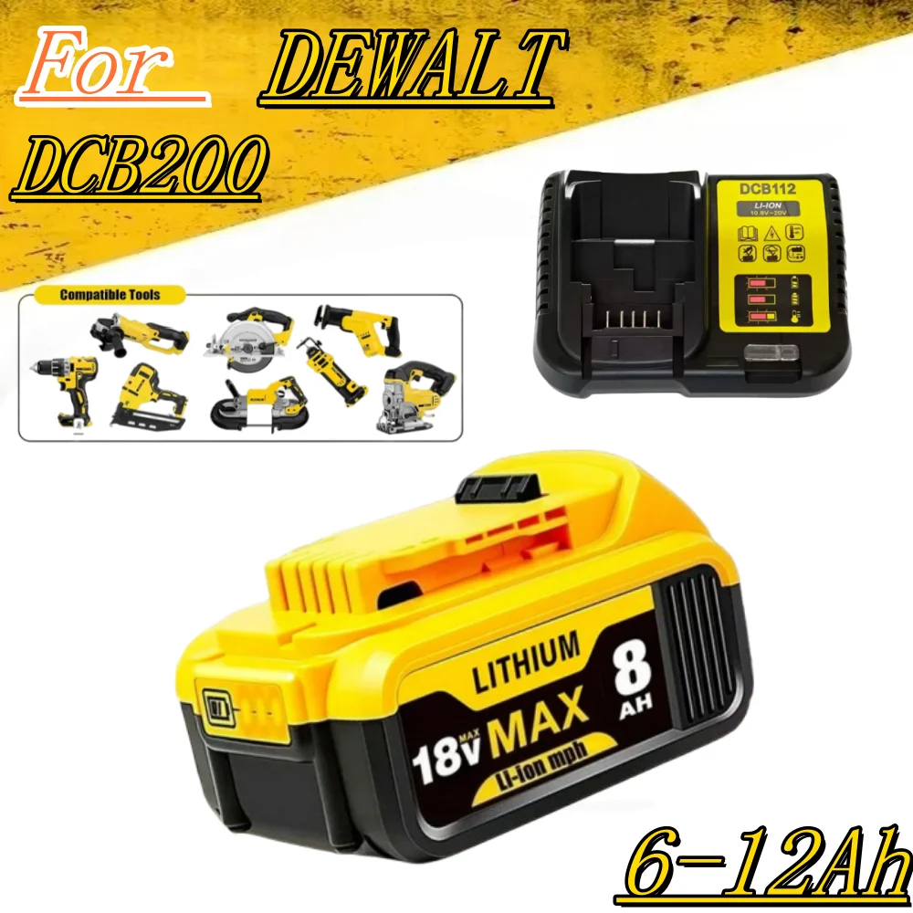 For dewalt Battery 18V 5.0Ah DCB184 + for Dewalt charger 18V 3A Compatible for dewalt DCB201 DCB200 DCB204 with LED Indicator
For dewalt Battery 18V 5.0Ah DCB184 + for Dewalt charger 18V 3A Compatible for dewalt DCB201 DCB200 DCB204 with LED Indicator