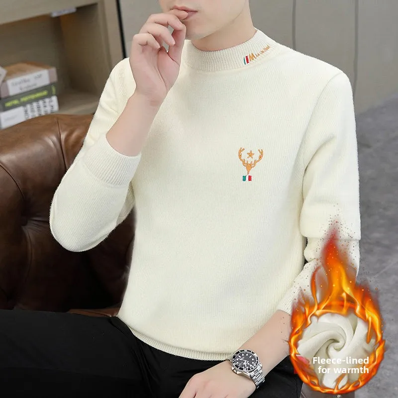 Men's Fce Lined Thiened f High Collar Knitted Sweater Autumn Winter Warm Top 2025 Sle Faionable Inner Wear Base L...
Men's Fce Lined Thiened f High Collar Knitted Sweater Autumn Winter Warm Top 2025 Sle Faionable Inner Wear Base L...