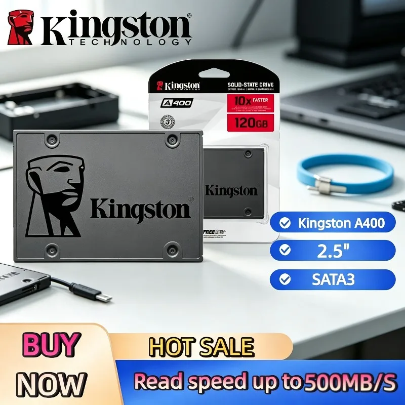 2026 Kingston A400 SSD 960GB 480GB 240GB 120GB for Laptop Desktop PC Internal Solid State Drive 2.5" SSDs SATA3 HDD Hard Disk
2026 Kingston A400 SSD 960GB 480GB 240GB 120GB for Laptop Desktop PC Internal Solid State Drive 2.5" SSDs SATA3 HDD Hard Disk