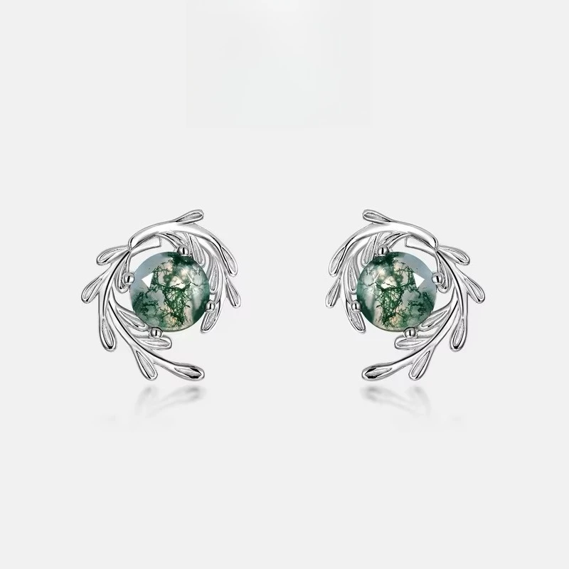 Серьги-гвоздики из зеленого мха, цвет детского камня PT950, платиновые серьги-гвоздики из 18-каратного золота, женские серьги с водным агатом
Серьги-гвоздики из зеленого мха, цвет детского камня PT950, платиновые серьги-гвоздики из 18-каратного золота, женские серьги с водным агатом