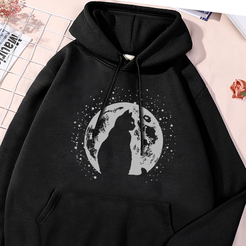 Moon And Cat Printing Men'S Sweatshirt Vintage Oversize Hooded Street Casual Pocket Hoodie Autumn Simple Soft Tracksuit Male
Moon And Cat Printing Men'S Sweatshirt Vintage Oversize Hooded Street Casual Pocket Hoodie Autumn Simple Soft Tracksuit Male