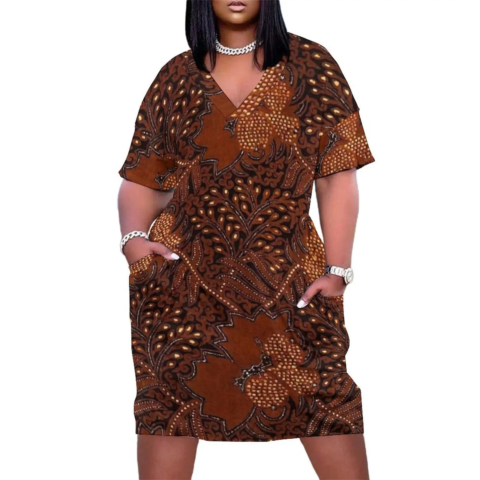 Copper Batik Pattern Abstract Digital Vector Nature Art Loose Pocket Dress women's evening dresses dress for women purple dress
Copper Batik Pattern Abstract Digital Vector Nature Art Loose Pocket Dress women's evening dresses dress for women purple dress