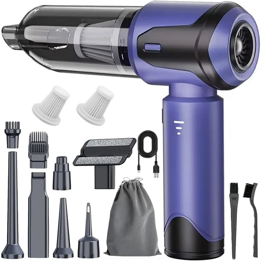 Автомобильный пылесос, портативный беспроводной, 20000PA, 120 Вт, 4 в 1, портативный беспроводной пылесос высокой мощности и пылесос, воздуходувка, многонасос
Автомобильный пылесос, портативный беспроводной, 20000PA, 120 Вт, 4 в 1, портативный беспроводной пылесос высокой мощности и пылесос, воздуходувка, многонасос