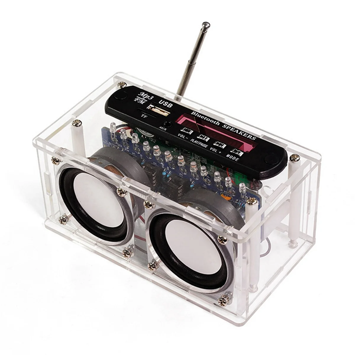 A97ZZ DIY Bluetooth Speaker Kit with FM Radio 87.5-108MHZ DIY Soldering Project Practice Electronic Kit Solder Assembly
A97ZZ DIY Bluetooth Speaker Kit with FM Radio 87.5-108MHZ DIY Soldering Project Practice Electronic Kit Solder Assembly