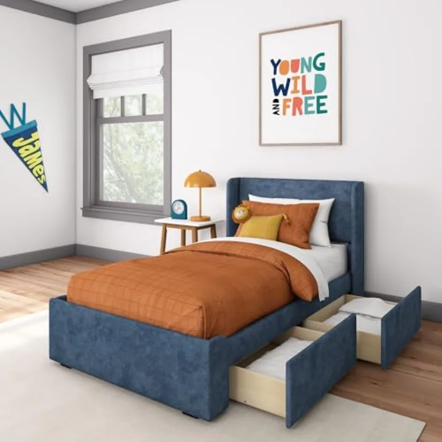 Upholstered Frame Rectangular Headboard and Two, Upholstered Platform Bed for,No Box Spring Needed, Easy Assembly
Upholstered Frame Rectangular Headboard and Two, Upholstered Platform Bed for,No Box Spring Needed, Easy Assembly