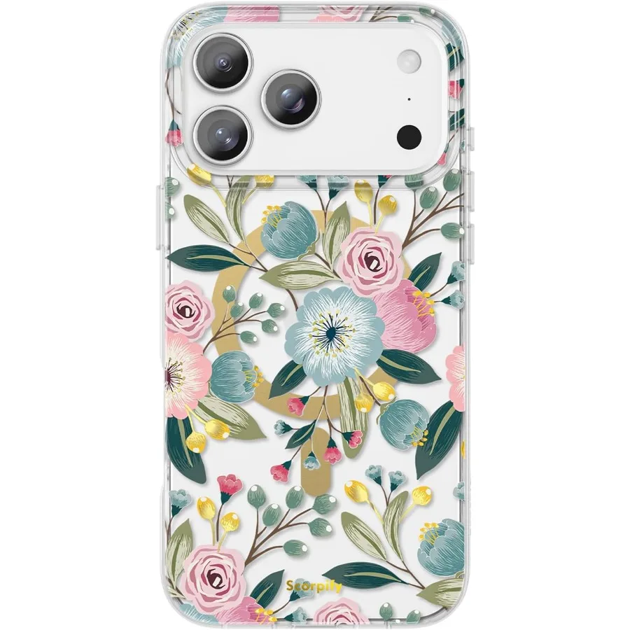 For iPhone 17 Pro Case with Hibiscus Floral Design for Women Girls Slim Clear Magnetic Phone Cover Compatible with Magnetic
For iPhone 17 Pro Case with Hibiscus Floral Design for Women Girls Slim Clear Magnetic Phone Cover Compatible with Magnetic