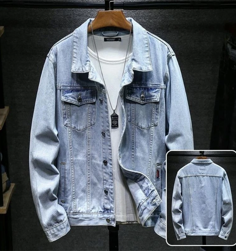 Men's Denim Jaet Loose Fit Spring Autumn Workwear Casual Sle Long Sve Open Cardigan Coat Trendy Versatile Large Size
Men's Denim Jaet Loose Fit Spring Autumn Workwear Casual Sle Long Sve Open Cardigan Coat Trendy Versatile Large Size