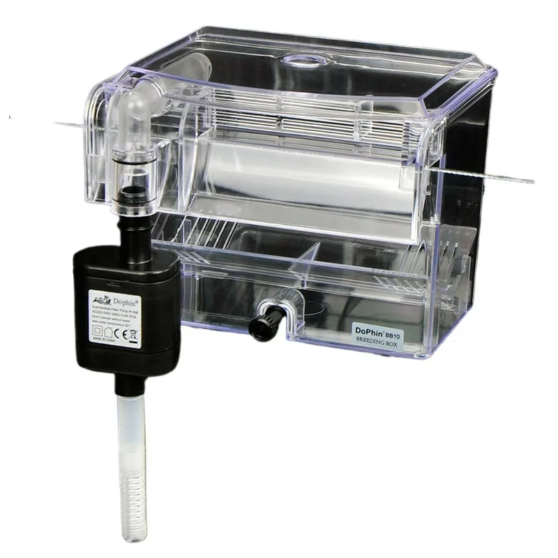 220V Aquarium Hanging Breeding Separator Box Built-in Pump Acrylic Fish Hatchery Isolation Container For Guppy Fish Breeding
220V Aquarium Hanging Breeding Separator Box Built-in Pump Acrylic Fish Hatchery Isolation Container For Guppy Fish Breeding