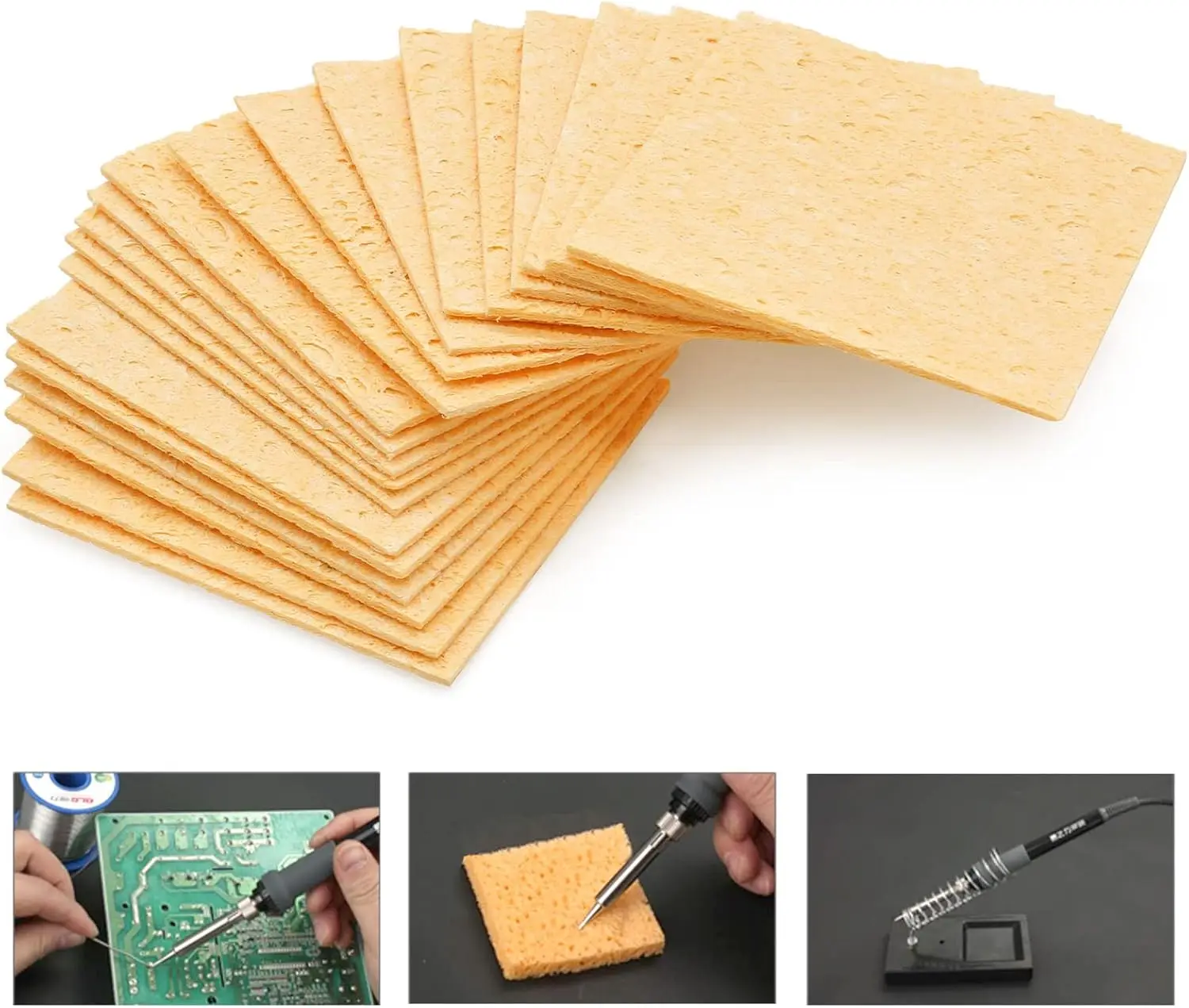 Soldering iron cleaning sponge cleaner for durable electric soldering iron, cleaning tool for soldering tip
Soldering iron cleaning sponge cleaner for durable electric soldering iron, cleaning tool for soldering tip