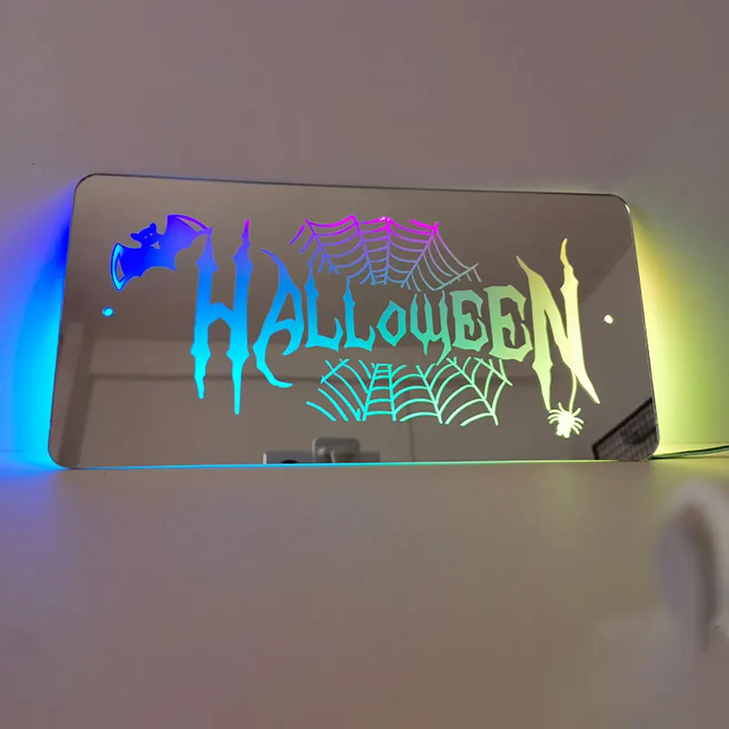 Acrylic Luminous Mirror Light Up Name Mirrors 12 Color LED Name Illuminated Mirror Personalized Family Name Halloween Wall Decor
Acrylic Luminous Mirror Light Up Name Mirrors 12 Color LED Name Illuminated Mirror Personalized Family Name Halloween Wall Decor