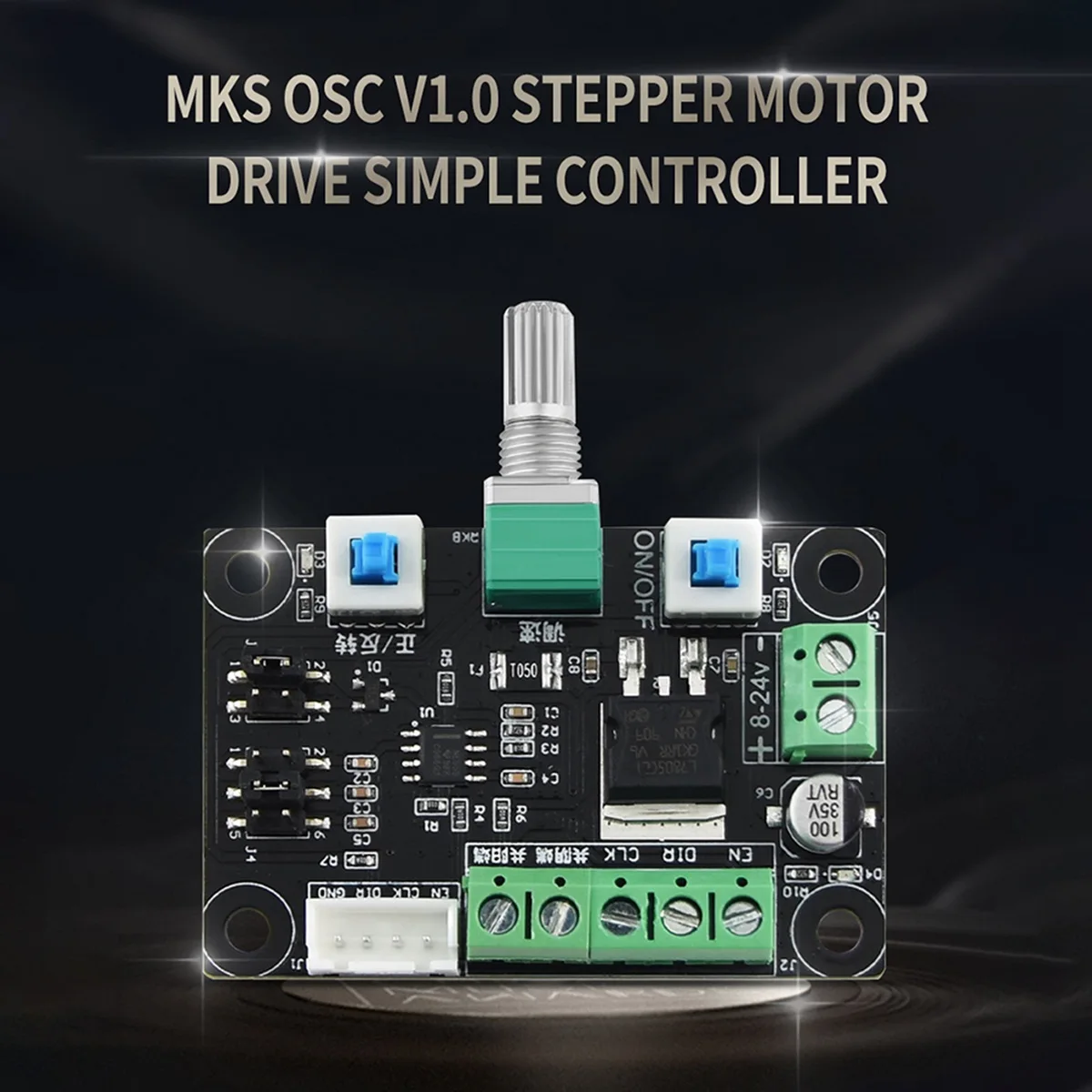 MKS OSC V1.0 Привод шагового двигателя Простой контроллер Импульсный ШИМ-генератор сигналов Модуль управления скоростью 8-24VJAS
MKS OSC V1.0 Привод шагового двигателя Простой контроллер Импульсный ШИМ-генератор сигналов Модуль управления скоростью 8-24VJAS