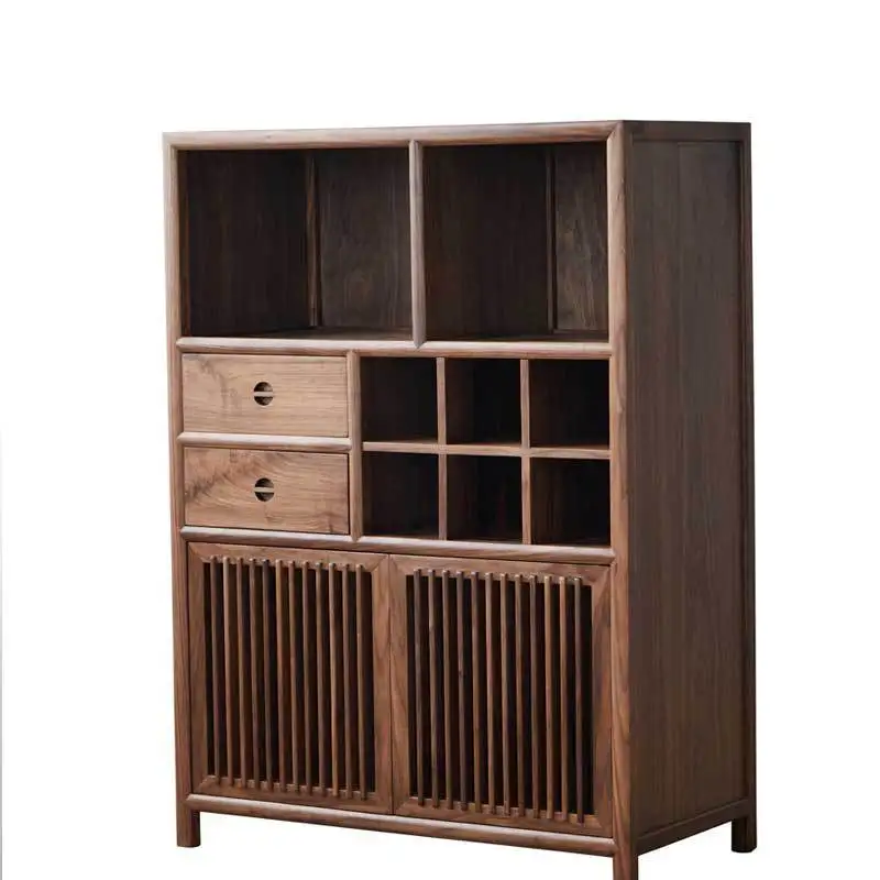 New Chinese-style all-solid wood coffee table storage side cabinet, living room entrance cabinet, black walnut tea side cabinet
New Chinese-style all-solid wood coffee table storage side cabinet, living room entrance cabinet, black walnut tea side cabinet