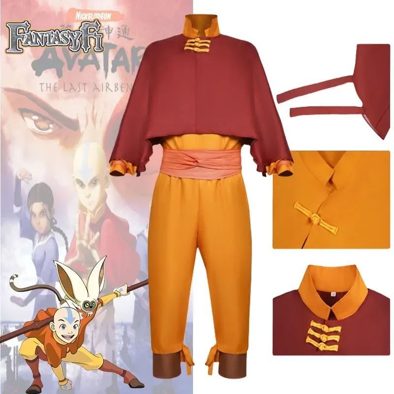 Anime Avatar:The Last Airbender Avatar Aang Anime Cosplay Costume Kids Children Jumpsuit Outfits Halloween Suit Men Suit Clothe
Anime Avatar:The Last Airbender Avatar Aang Anime Cosplay Costume Kids Children Jumpsuit Outfits Halloween Suit Men Suit Clothe
