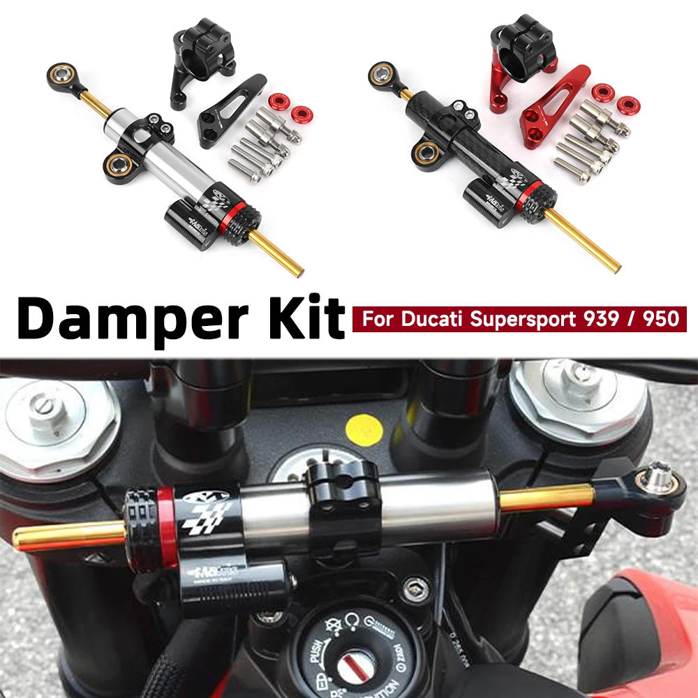 For Ducati SuperSport 950 Supersport 939 2018-2025 Motorcycle Damper Stabilizer Bracket Steering Mount Kit Accessories
For Ducati SuperSport 950 Supersport 939 2018-2025 Motorcycle Damper Stabilizer Bracket Steering Mount Kit Accessories