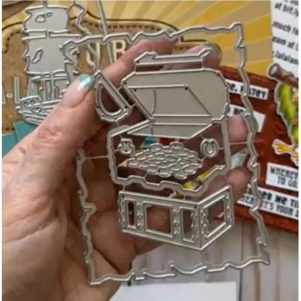 New Jewel Metal Cutting Dies Scrapbook Diary Decoration Embossing Template Diy Greeting Card Handmade Craft Treasure Chests Mold
New Jewel Metal Cutting Dies Scrapbook Diary Decoration Embossing Template Diy Greeting Card Handmade Craft Treasure Chests Mold