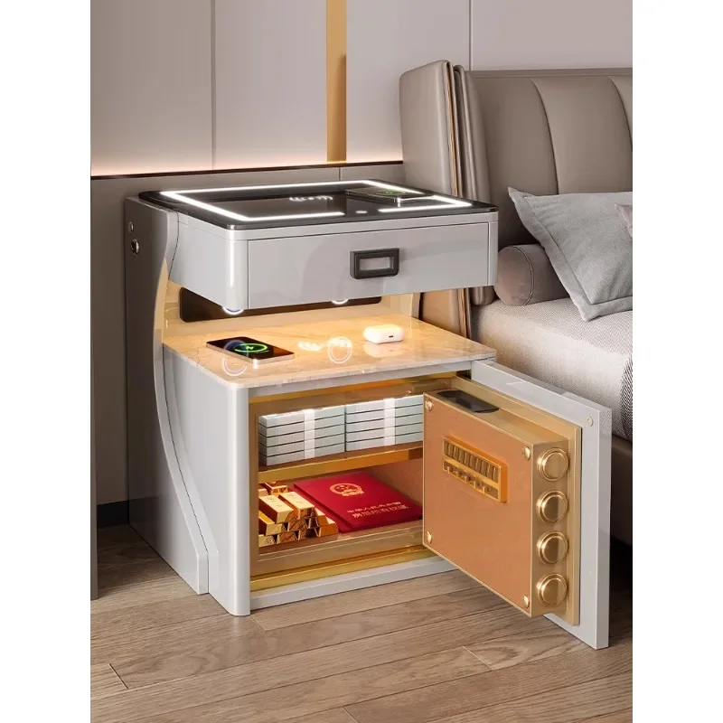 Smart safe bedside table integrated master home 2023 new modern simple bedroom anti-theft home storage
Smart safe bedside table integrated master home 2023 new modern simple bedroom anti-theft home storage
