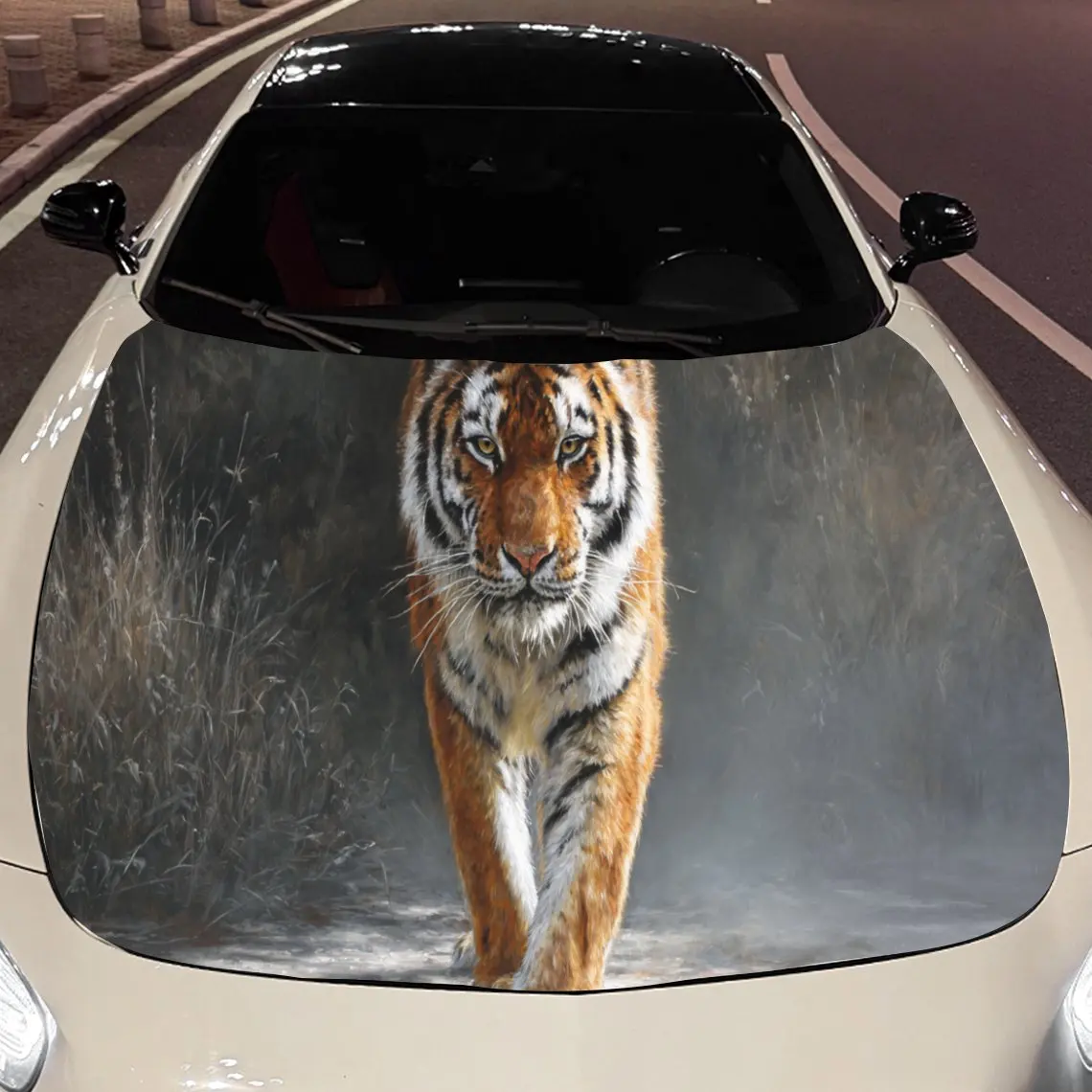 Noble Tiger Car Hood Stickers - Self-Adhesive, Waterproof and Durable Vinyl Wrap, Decorate And Protect Your Car, Fit For All Car
Noble Tiger Car Hood Stickers - Self-Adhesive, Waterproof and Durable Vinyl Wrap, Decorate And Protect Your Car, Fit For All Car