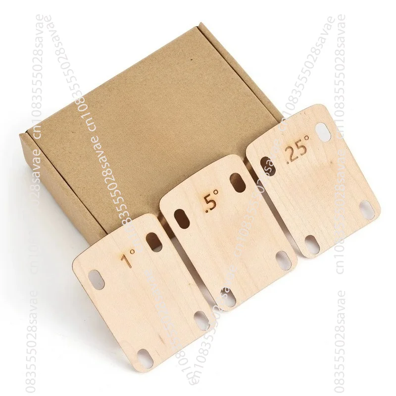 Three-piece Electric Guitar Neck Maple Spacer. Bottom Adjustment Spacer for The Guitar Neck: 0.25, 0.5, 1 Degree
Three-piece Electric Guitar Neck Maple Spacer. Bottom Adjustment Spacer for The Guitar Neck: 0.25, 0.5, 1 Degree
