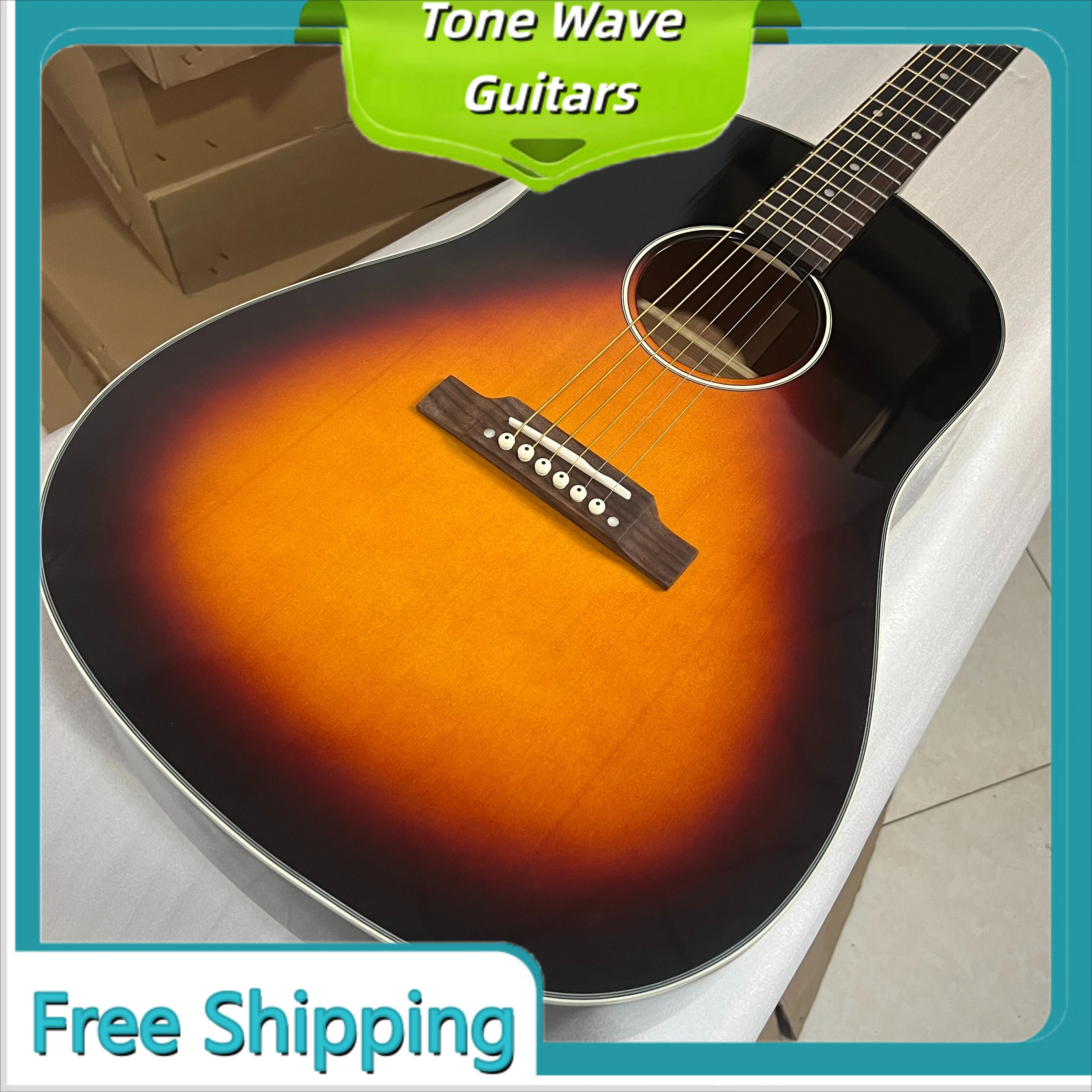 Nice Product Solid Top Warm Tone Free Delivery J45 Series Acoustic Guitar Rosewood Fingerboard 41 Inch Glossy Paint Handcrafted
Nice Product Solid Top Warm Tone Free Delivery J45 Series Acoustic Guitar Rosewood Fingerboard 41 Inch Glossy Paint Handcrafted
