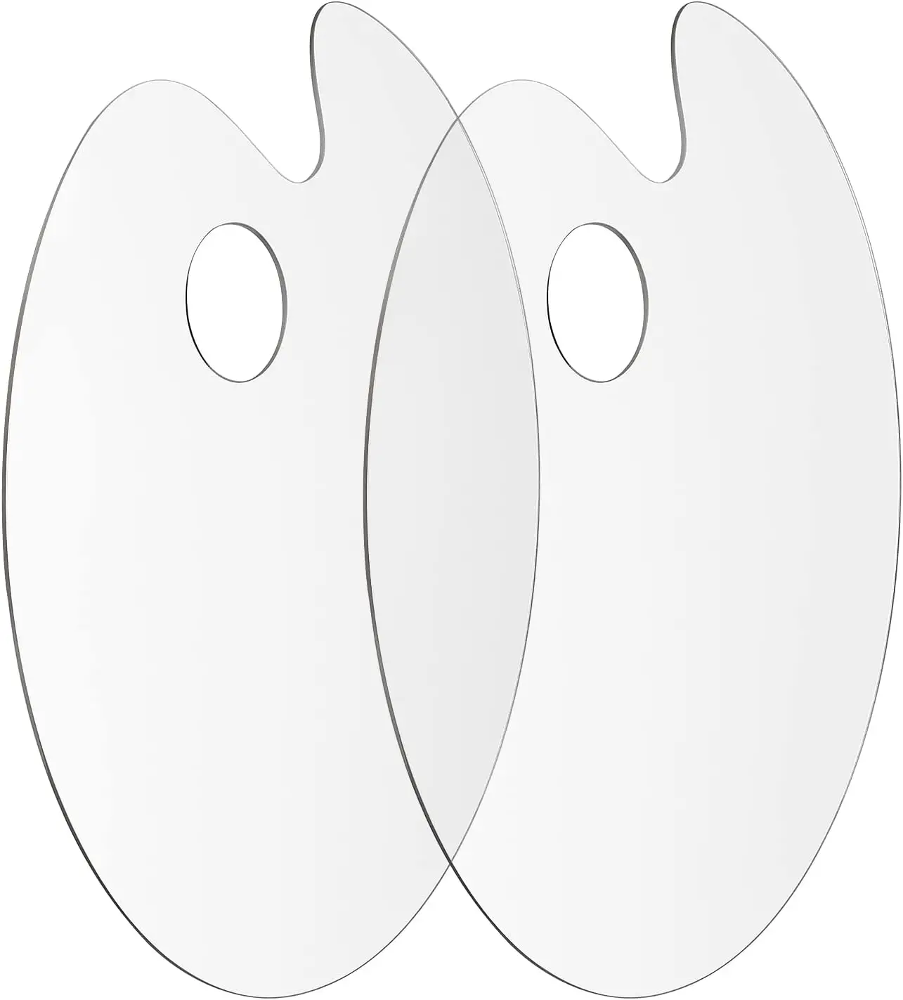 Clear Acrylic Paint Palette, Easy Clean Non-Stick Tray for Oil Watercolor Craft DIY, 2 PCS
Clear Acrylic Paint Palette, Easy Clean Non-Stick Tray for Oil Watercolor Craft DIY, 2 PCS