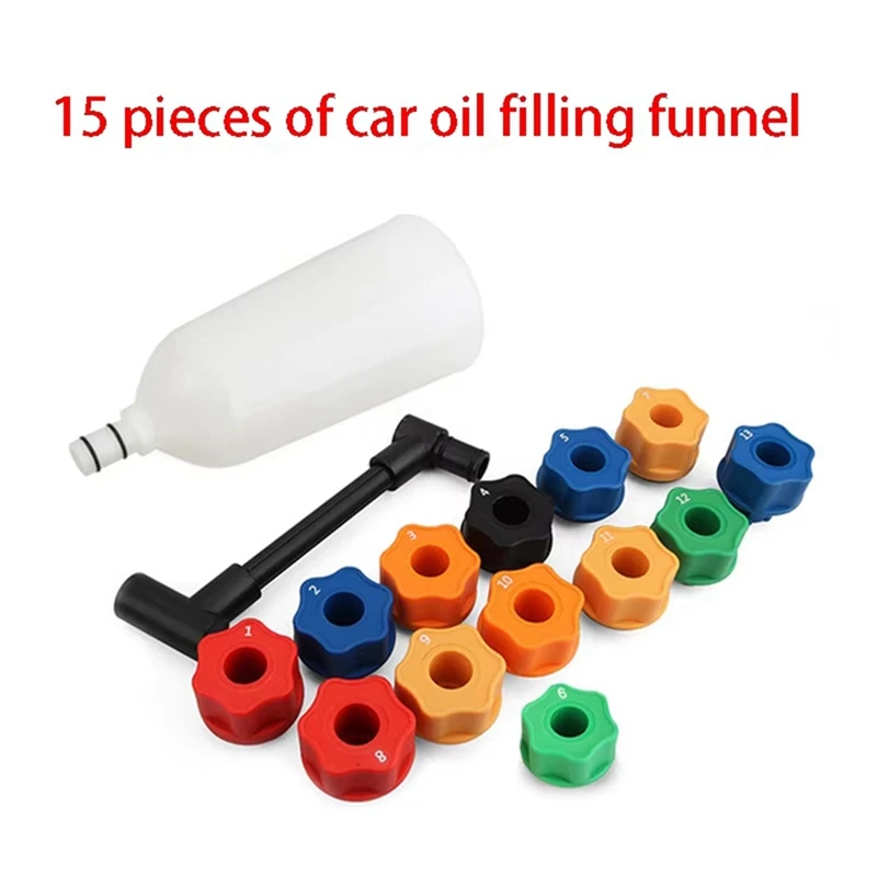 ABDJ-15 PCS Oil Filler Oil Adding And Oil Changing Tool Car Engine Oil Changing Funnel Oil Filling Funnel Replacement Tool
ABDJ-15 PCS Oil Filler Oil Adding And Oil Changing Tool Car Engine Oil Changing Funnel Oil Filling Funnel Replacement Tool