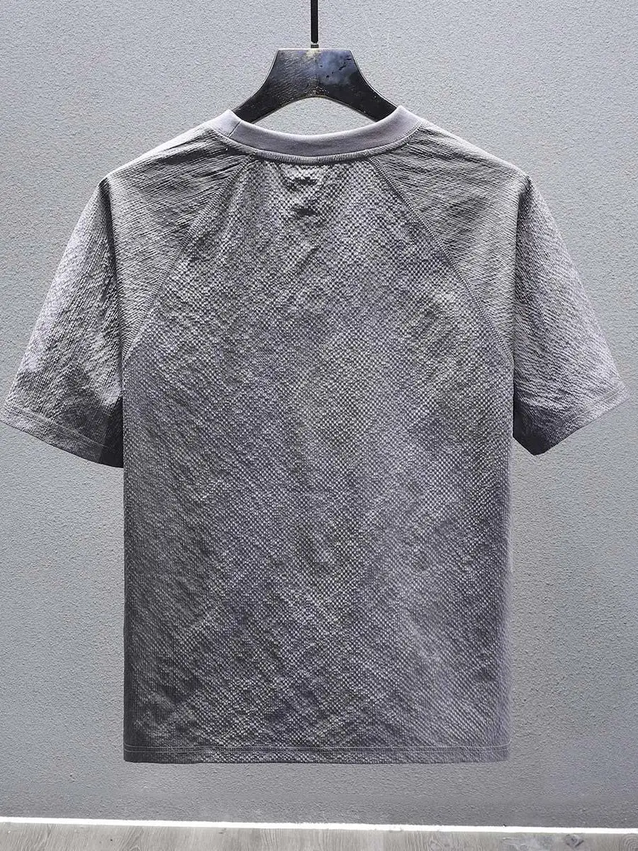 Summer Men's Faion ort Sve Splice Color Casual Top Youth ular Loose Fit round Ne T-irt for Casual Ocns 
Summer Men's Faion ort Sve Splice Color Casual Top Youth ular Loose Fit round Ne T-irt for Casual Ocns