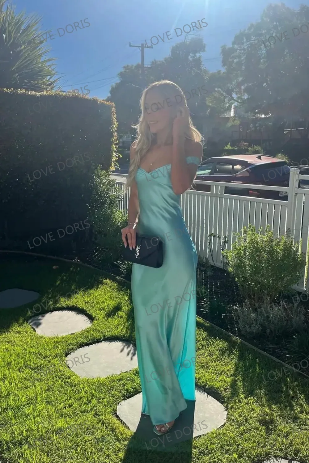 Evening Dresses 2025 Mint Blue Party Dress Off The Shoulder V-Neck Open Back Satin Bridesmaid Dresses Floor Length Customized
Evening Dresses 2025 Mint Blue Party Dress Off The Shoulder V-Neck Open Back Satin Bridesmaid Dresses Floor Length Customized