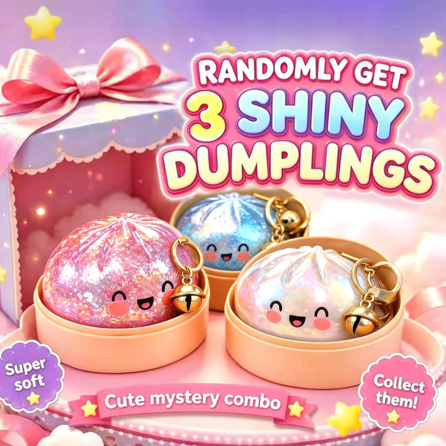Mysterious 3-piece cute and fun baozi ornament, pendant, multiple different colors, random color shipping, fashionable accessories, suitable for women's fashion trends, versatile bag key decoration pendant.
Mysterious 3-piece cute and fun baozi ornament, pendant, multiple different colors, random color shipping, fashionable accessories, suitable for women's fashion trends, versatile bag key decoration pendant.
