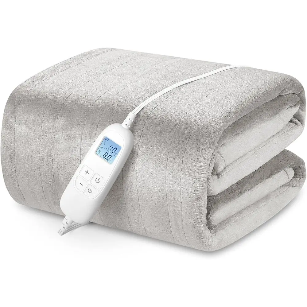 Queen Size Electric Blanket with 6 Heat Levels, 8-Hour Auto-Off, Ultra Soft, Machine Washable, Warm Gray, 84 x 90
Queen Size Electric Blanket with 6 Heat Levels, 8-Hour Auto-Off, Ultra Soft, Machine Washable, Warm Gray, 84 x 90