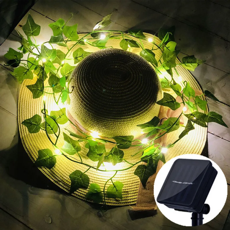 Outdoor Solar Artificial Green Leaf LED Light String Wedding Fairy Garland Waterproof Party Garden Wall Fence Holiday Decoration
Outdoor Solar Artificial Green Leaf LED Light String Wedding Fairy Garland Waterproof Party Garden Wall Fence Holiday Decoration