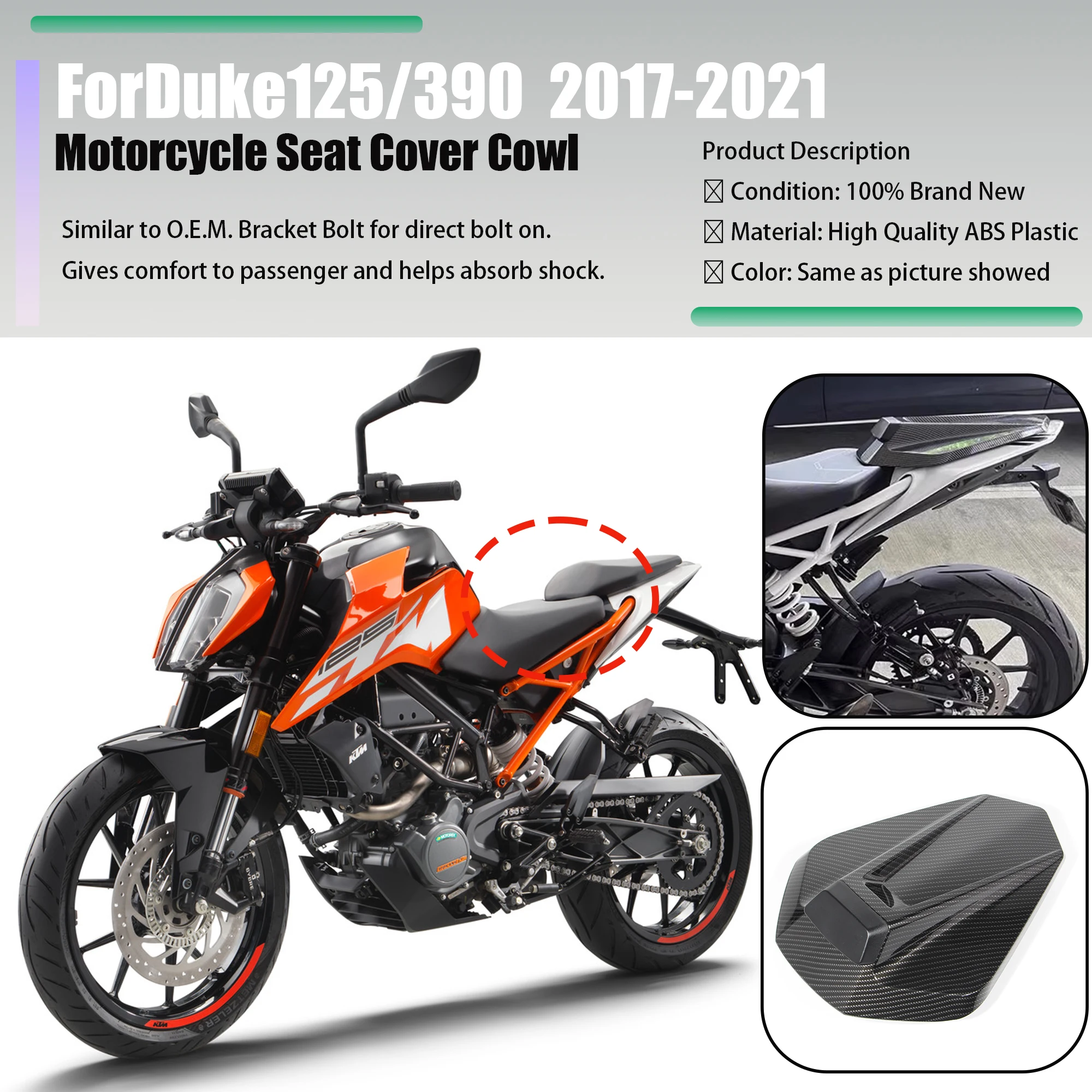 1 шт. для K-TM DUKE 390 125 250 390 2017-2023, чехол на заднее сиденье мотоцикла, хвостовая секция, обтекатель Duke125 Duke390 Duke250
1 шт. для K-TM DUKE 390 125 250 390 2017-2023, чехол на заднее сиденье мотоцикла, хвостовая секция, обтекатель Duke125 Duke390 Duke250