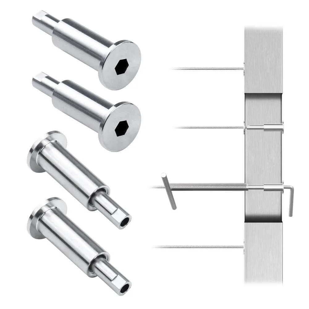 40 Pack Invisible Cable Railing Kit Hardware Upgraded Hand Swage Tensioner Hidden for Metal Post T316
40 Pack Invisible Cable Railing Kit Hardware Upgraded Hand Swage Tensioner Hidden for Metal Post T316